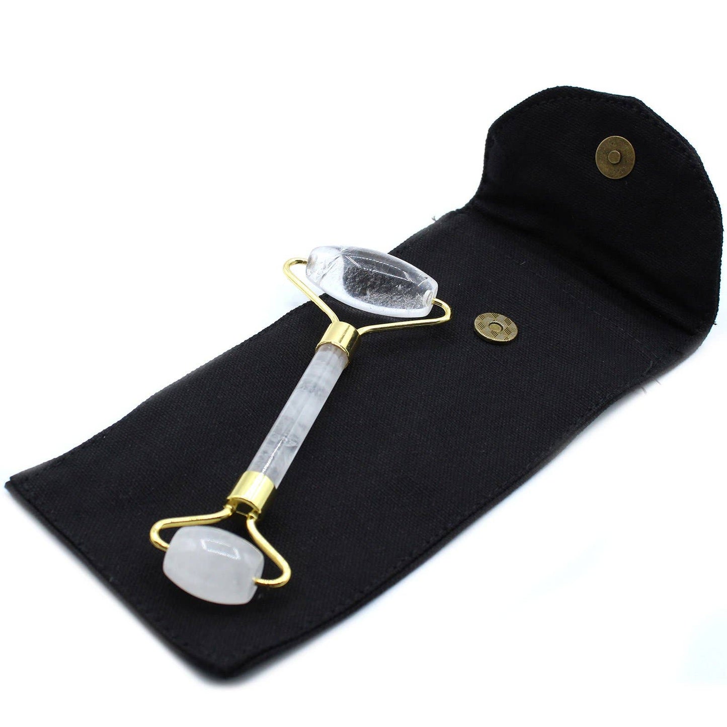 Rock Quartz Gemstone Face Roller - Euphoriq