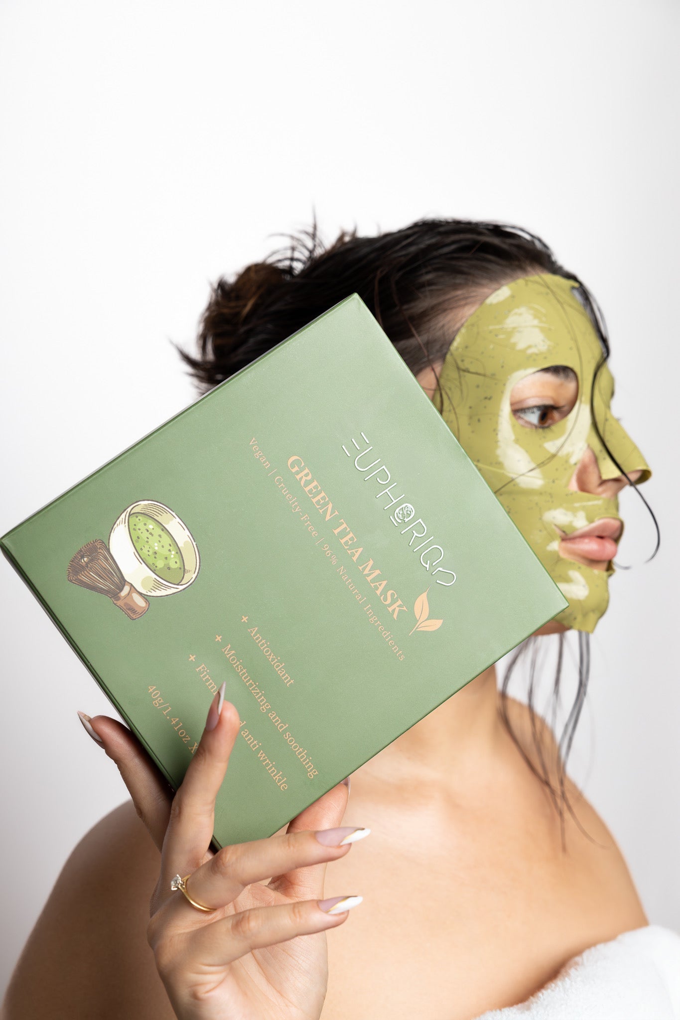 Green Tea Sheet Mask x4 Euphoriq