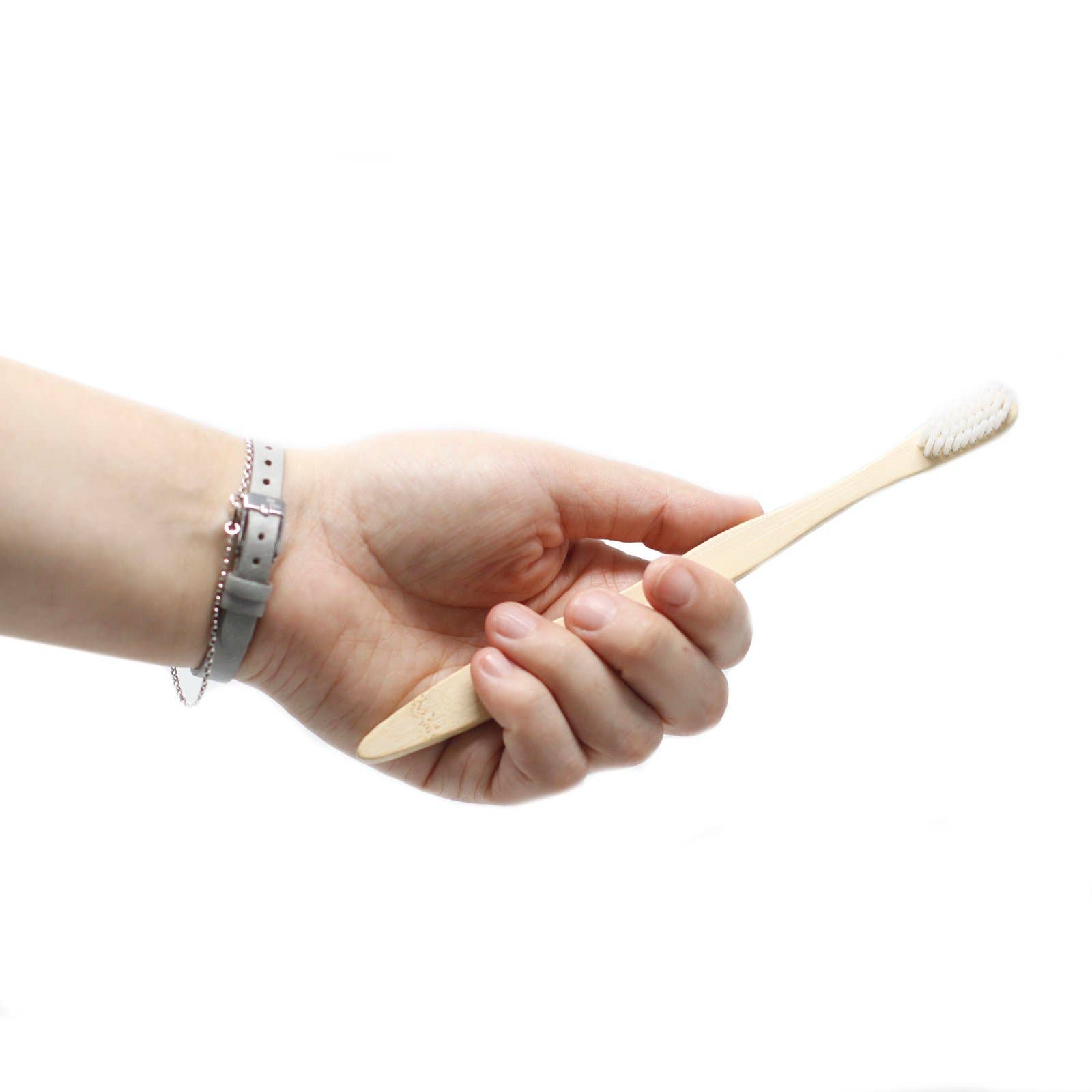 Bamboo Toothbrush Family Pack of 4 White - Med Soft - Euphoriq